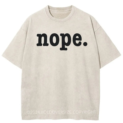 Vintage Nope. Washed T-Shirt
