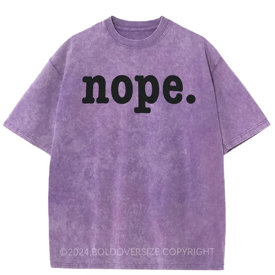 Vintage Nope. Washed T-Shirt