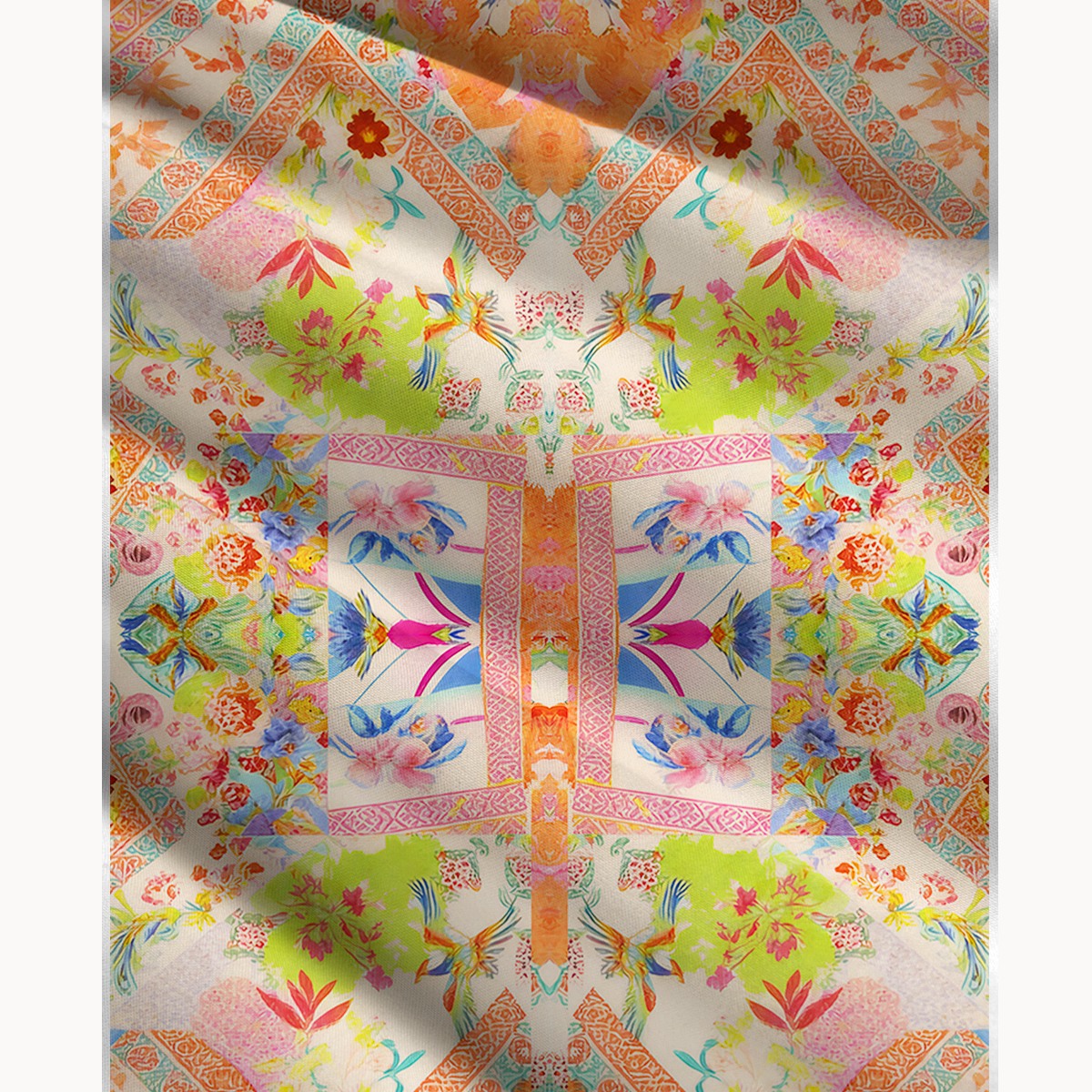 Vivid Lily Print Convertible Maxi Skirt & Strapless Dress