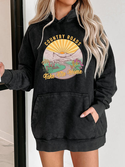 Country Roads Take Me Home  Washed Hoodie