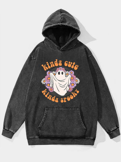 Oversized Halloween Washed Hoodie