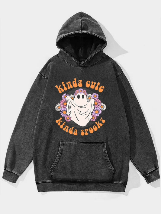 Oversized Halloween Washed Hoodie