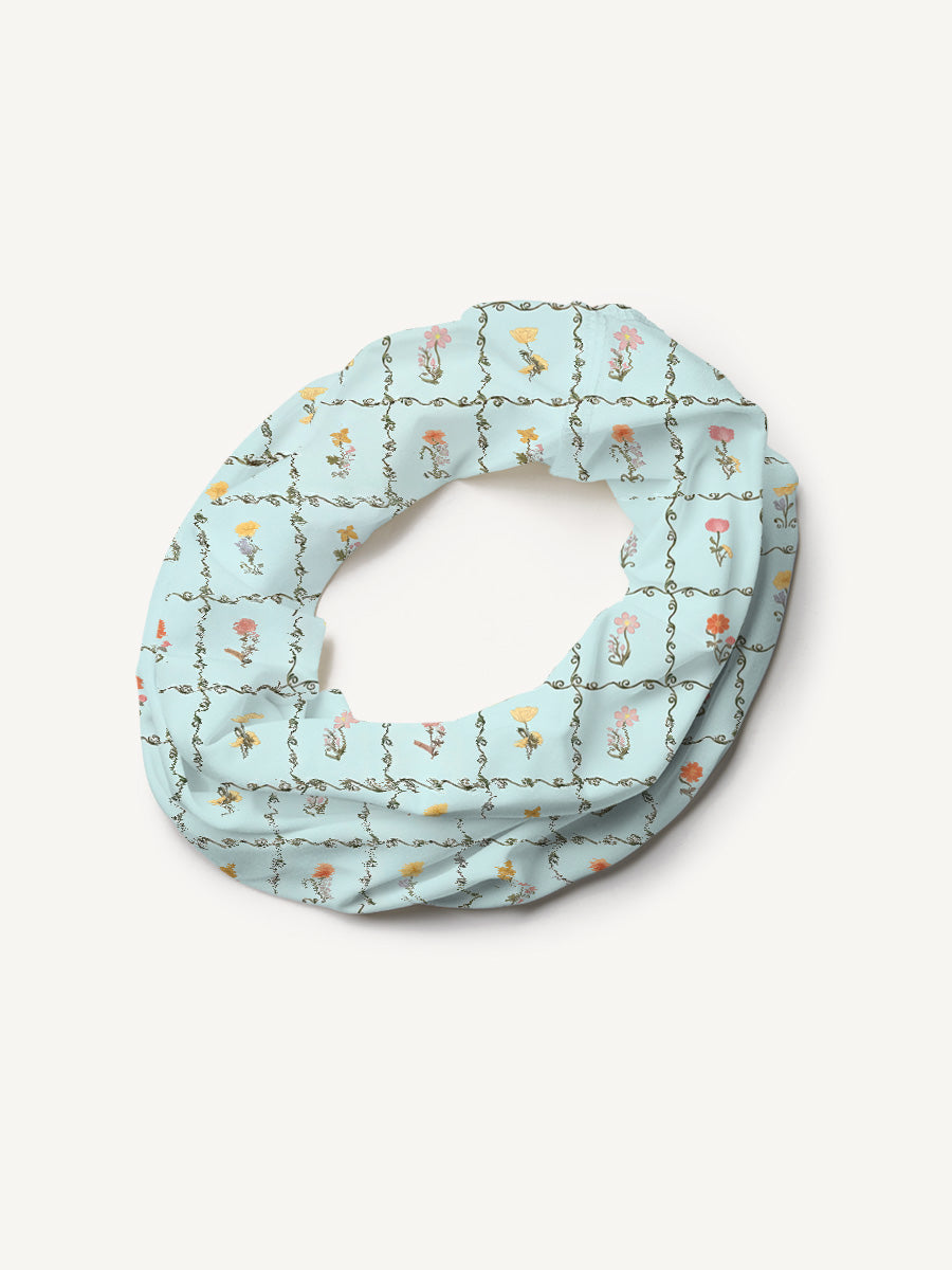 Sunny Garden Tiles Print Boho Bandeau Headband