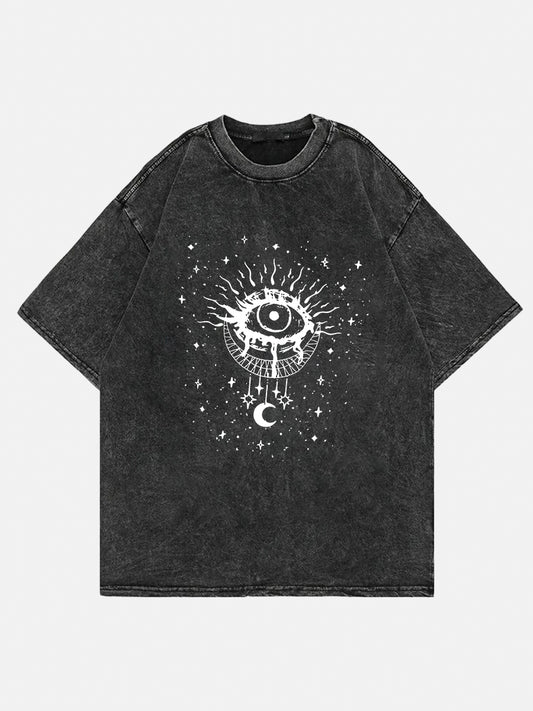 Mystical Evil Eye Witchy Washed T-Shirt