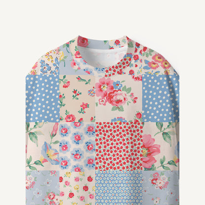 Pastel Patc print Premium Eco Tee
