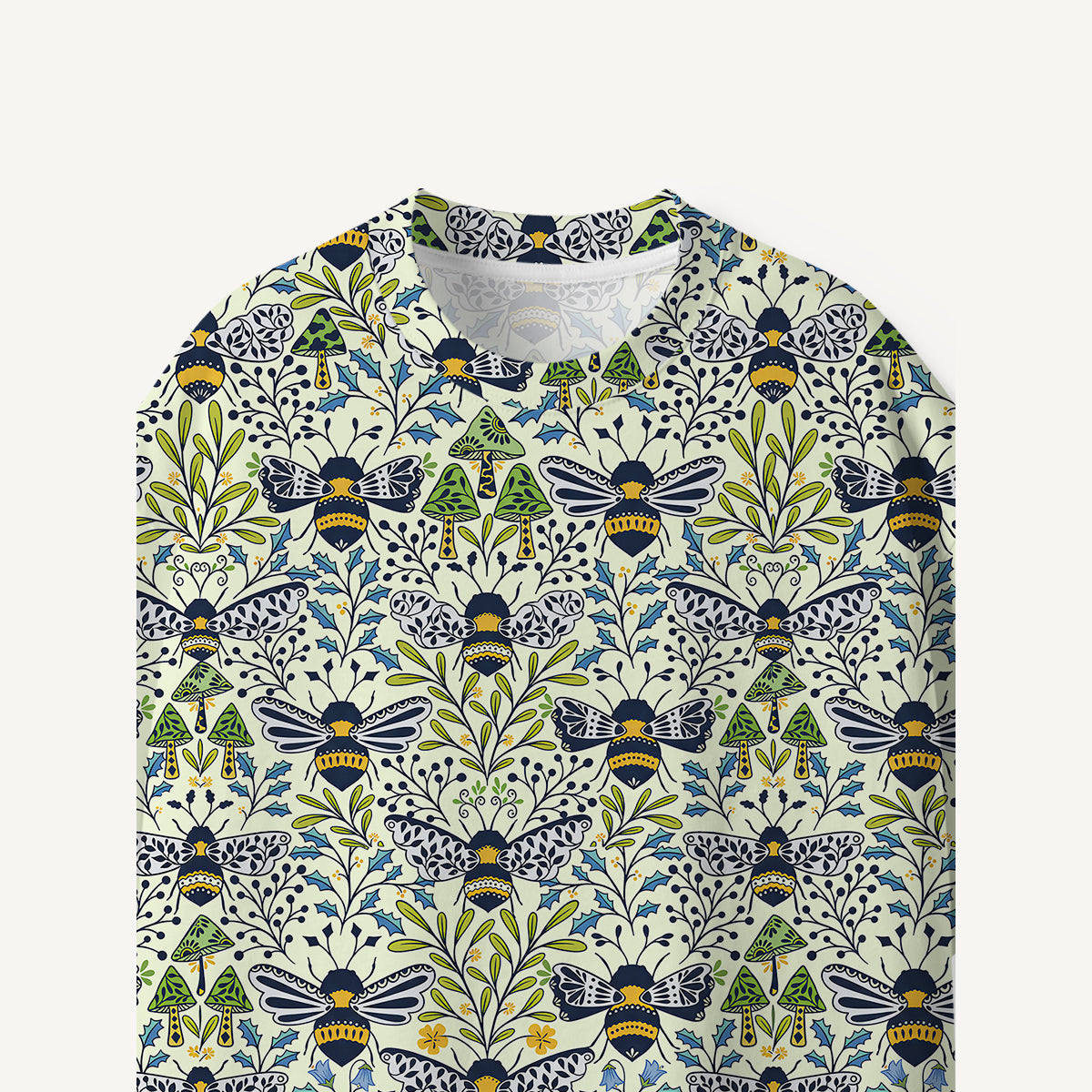Botanical Bee Garden print Premium Eco Tee