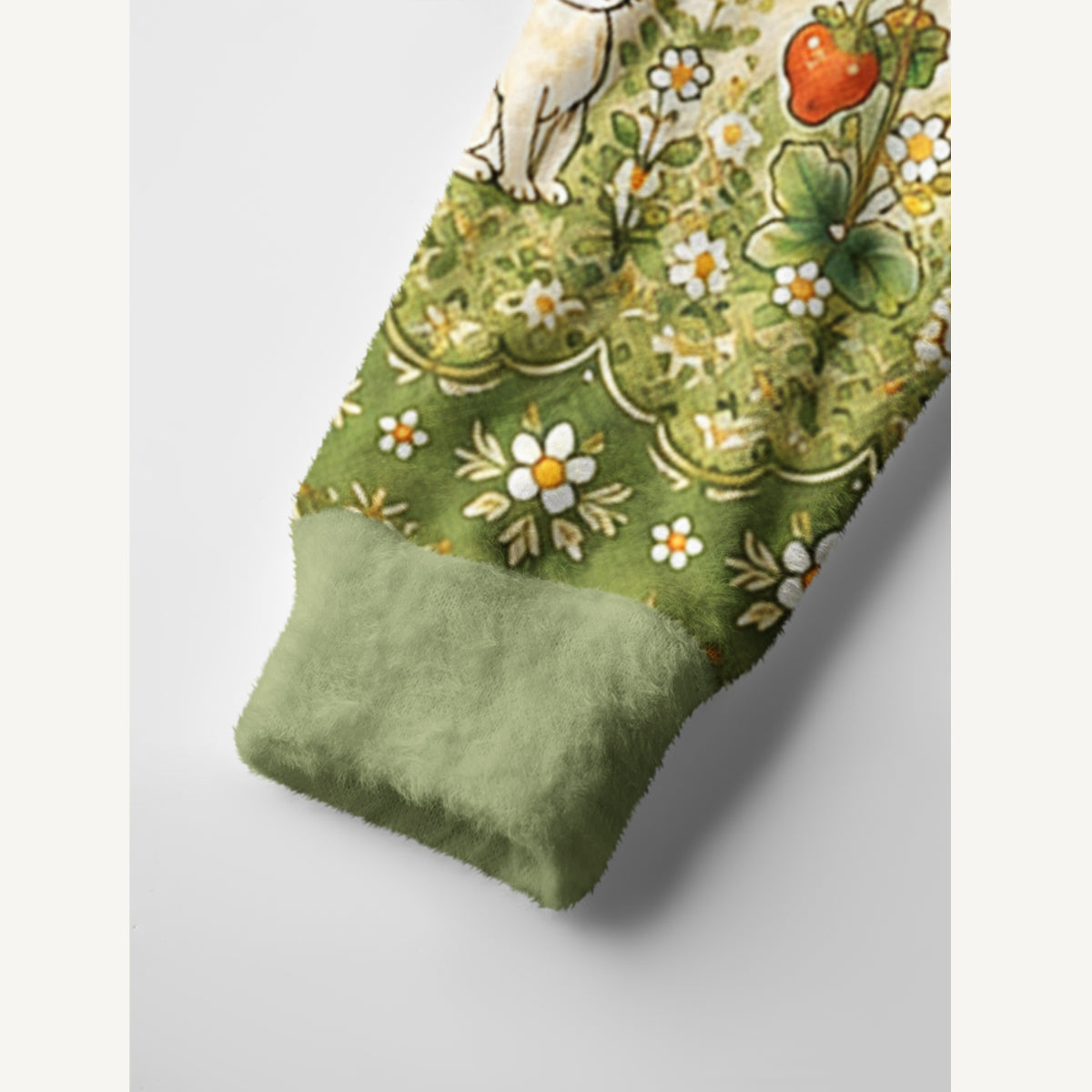 Bunnyberry Garden Print Ugly Cardigan Sweaters