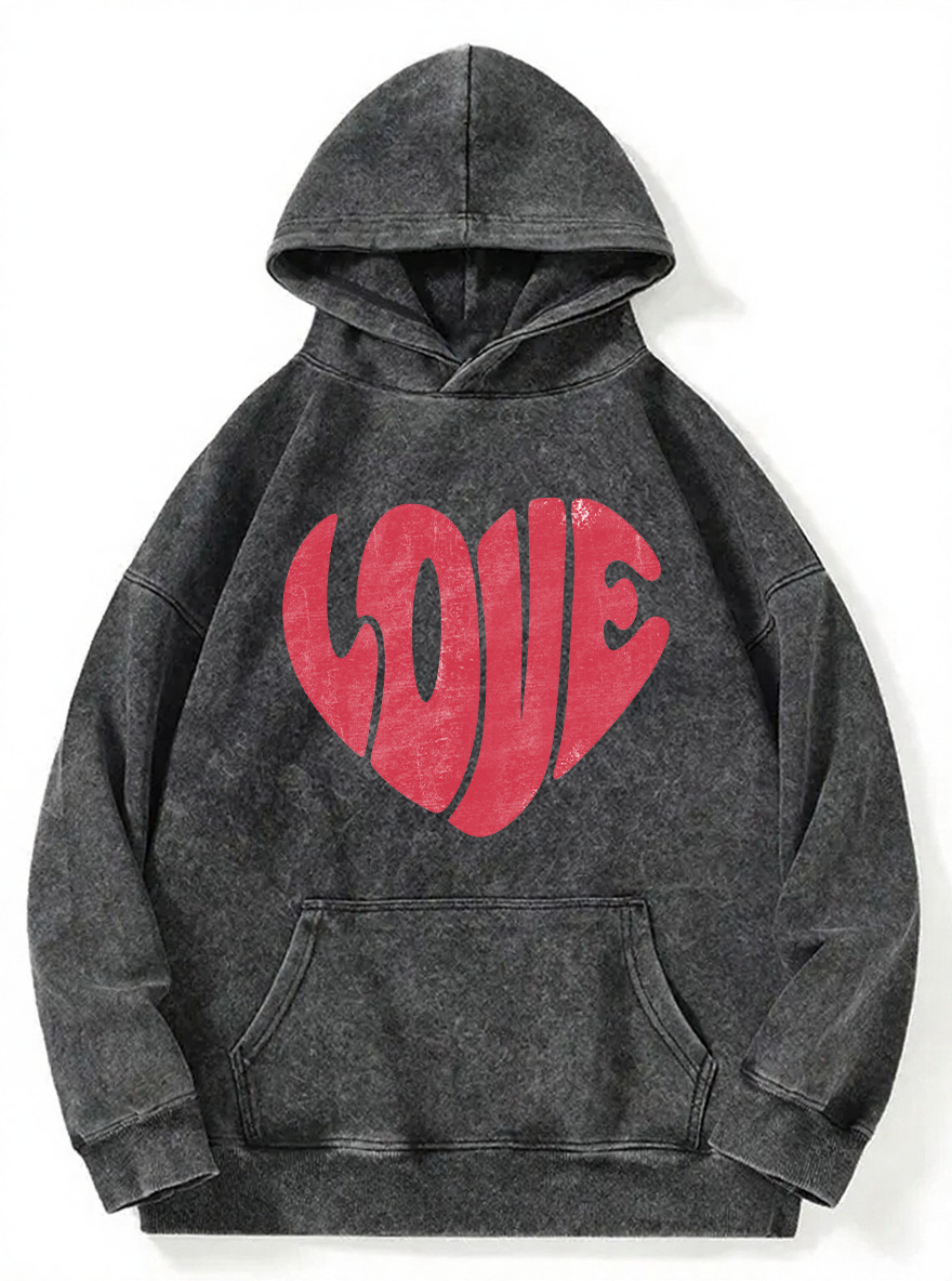 Vintage Retro Washed Hoodie