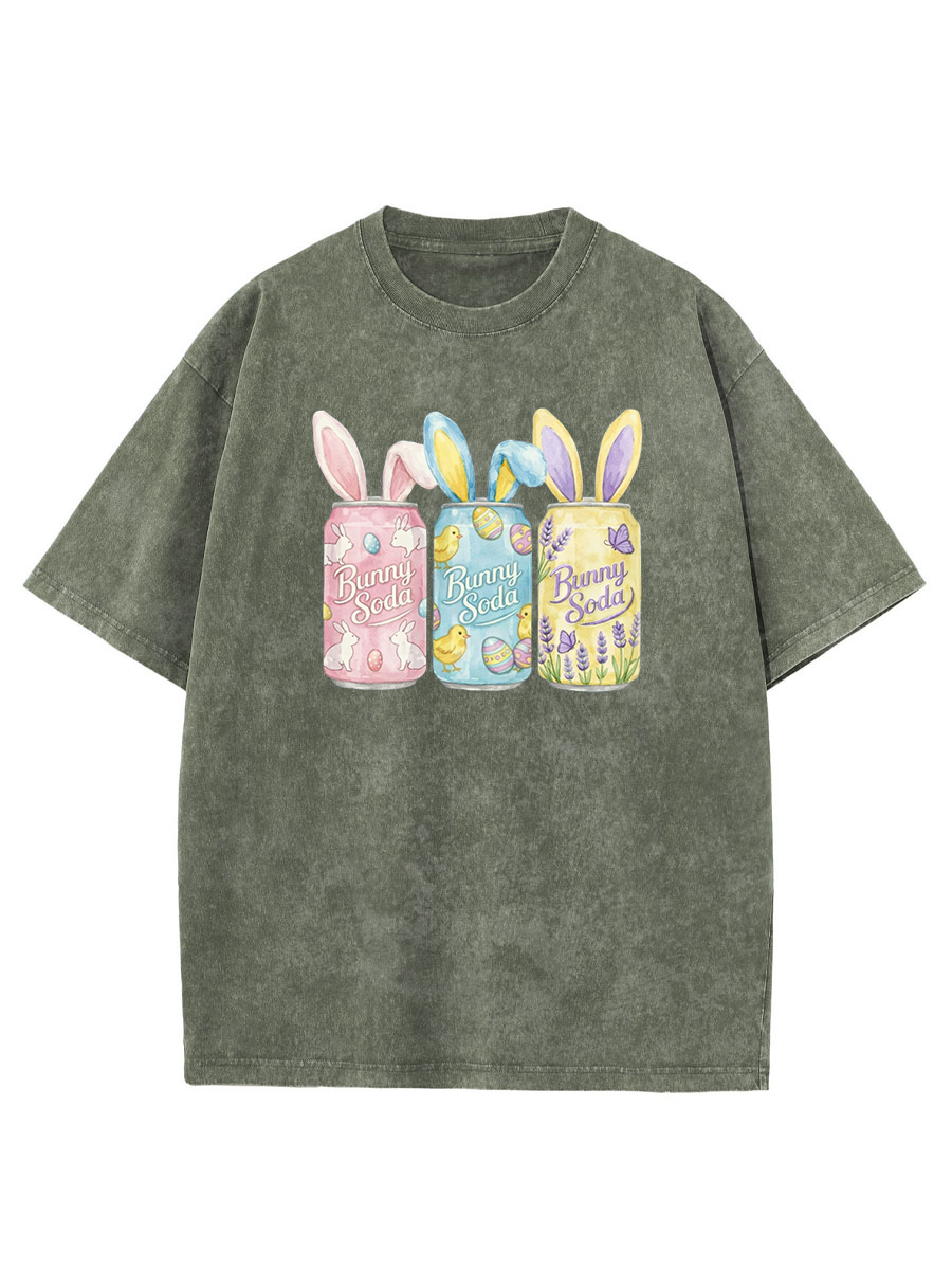 Vintage Easter Bunny Soda Washed T-Shirt