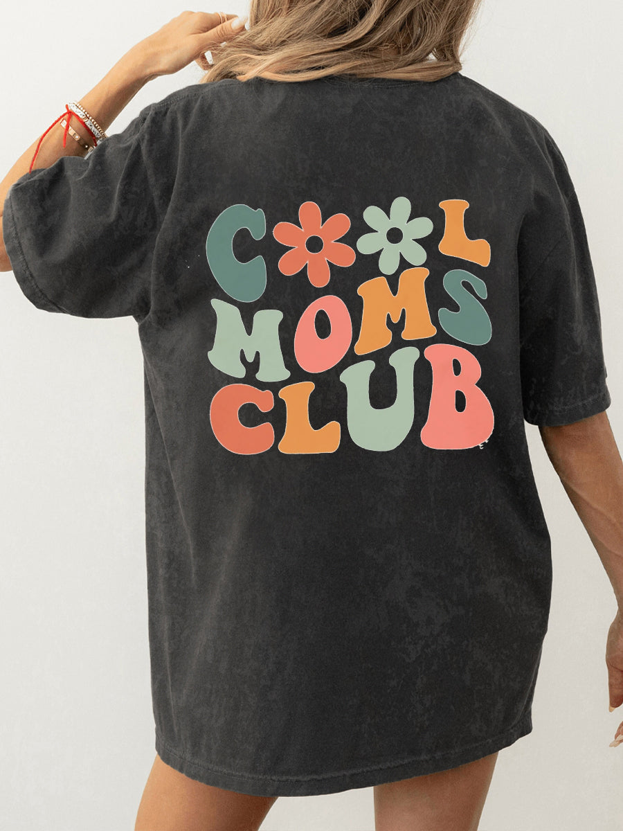 Vintage Cool Moms Club Washed T-Shirt