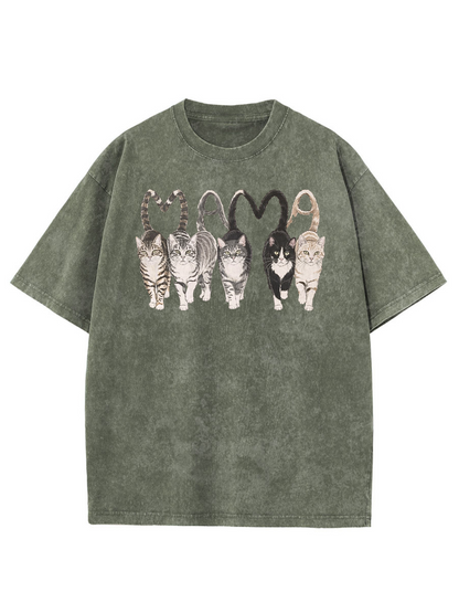 Vintage Mama Cat Washed T-Shirt