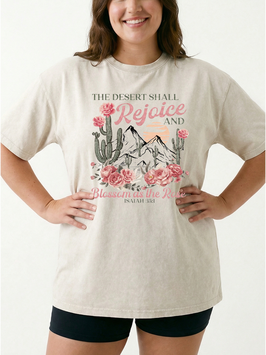 Vintage Blossom As The Rose Washed T-Shirt