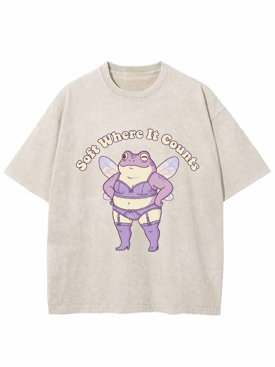 Vintage Soft Where It Counts Oversize Washed T-Shirt