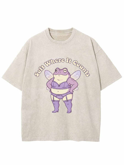 Vintage Soft Where It Counts Oversize Washed T-Shirt
