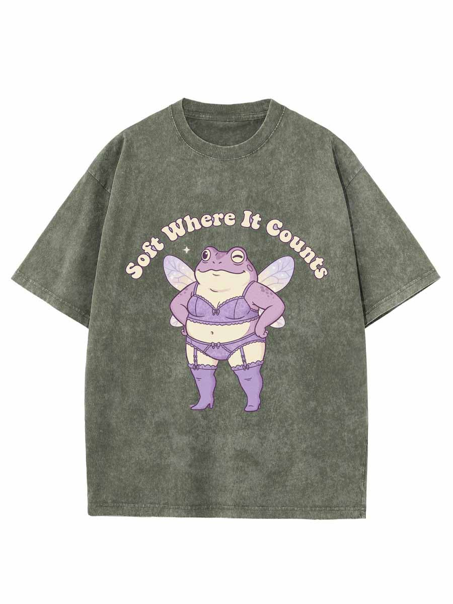 Vintage Soft Where It Counts Oversize Washed T-Shirt