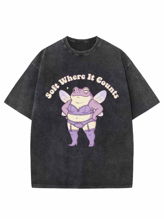 Vintage Soft Where It Counts Oversize Washed T-Shirt