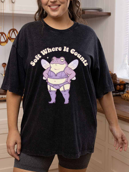 Vintage Soft Where It Counts Oversize Washed T-Shirt