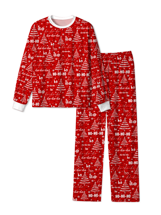 Vintage Red HoHo Tree Christmas Pajamas