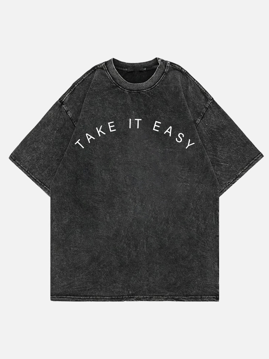 Take It Easy (Script)  Washed Tee