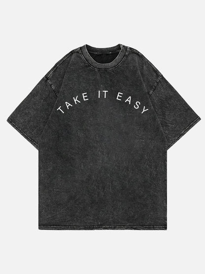 Take It Easy (Script)  Washed Tee