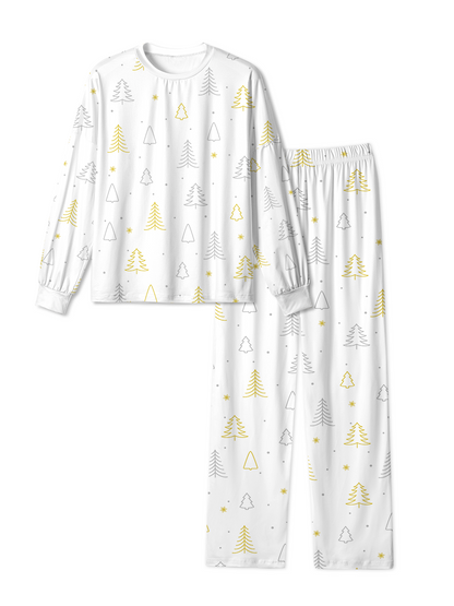 Vintage Lovely Tree Star Christmas Pajamas