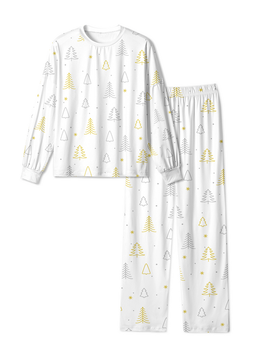 Vintage Lovely Tree Star Christmas Pajamas