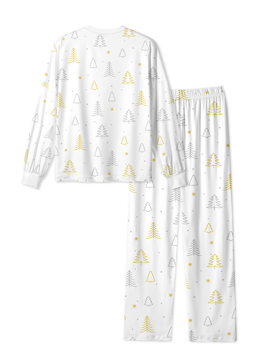 Vintage Lovely Tree Star Christmas Pajamas