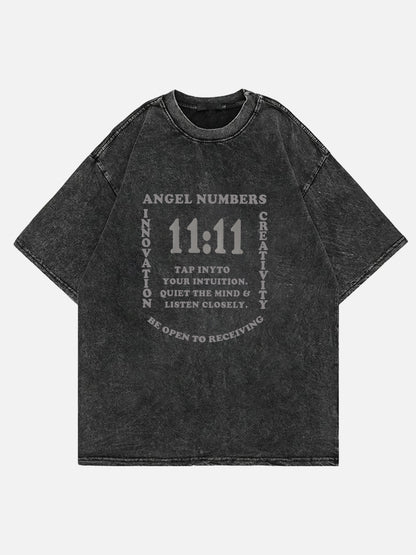11:11 Angel Numbers   Washed Tee