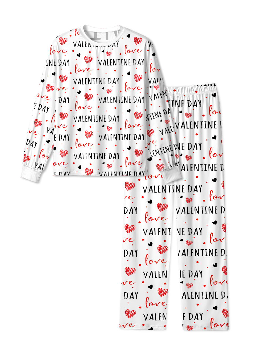 Vintage Cute Valentine Heart Pajamas