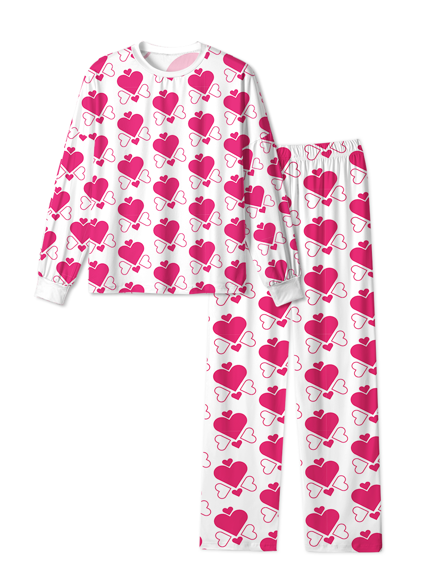 Vintage Heart Cluster Red Pop Pajamas