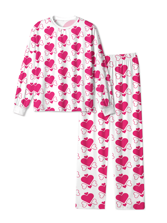 Vintage Heart Cluster Red Pop Pajamas