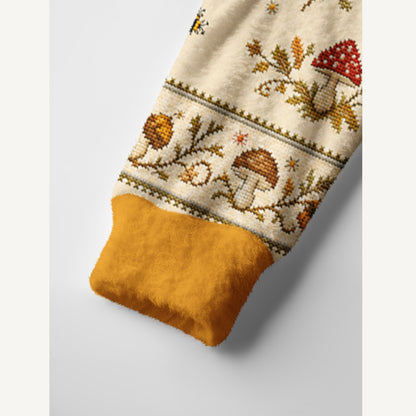 Autumn Possum Banjo Print Ugly Cardigan Sweaters