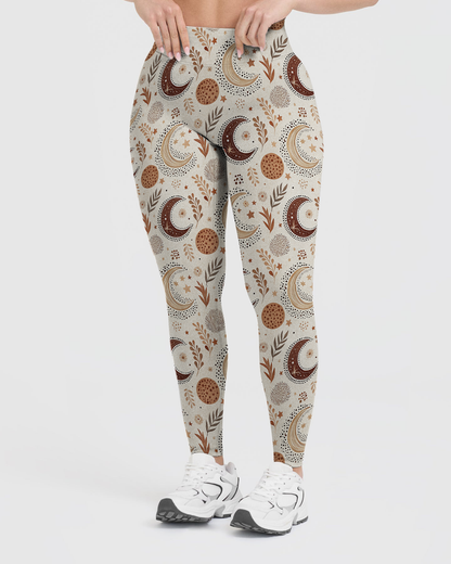 Vintage Sky Plants Leggings