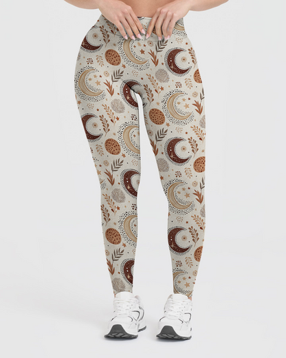 Vintage Sky Plants Leggings