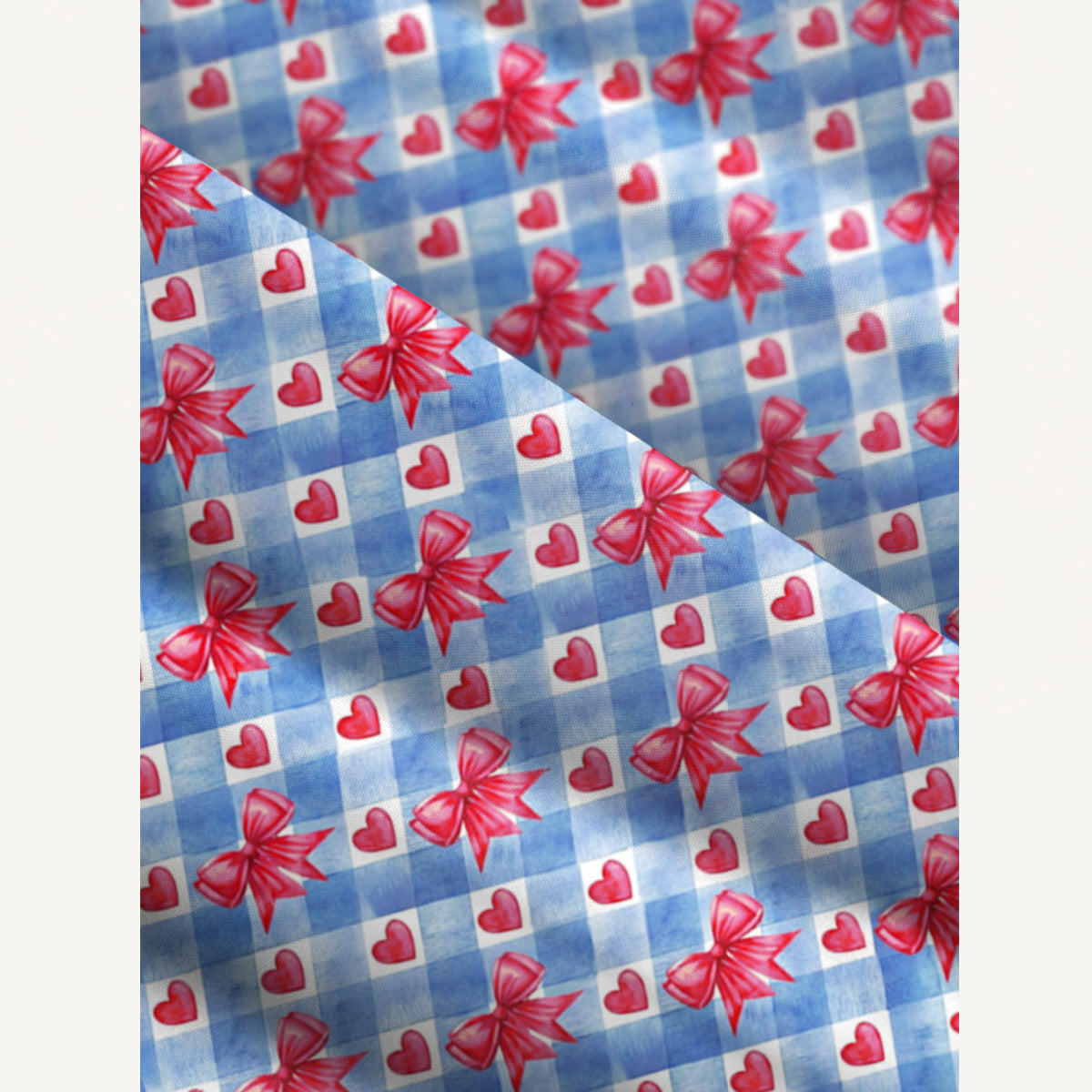 Patriotic Gingham Bows Print Quilt Wide Straps Maxi Dress With Pockets