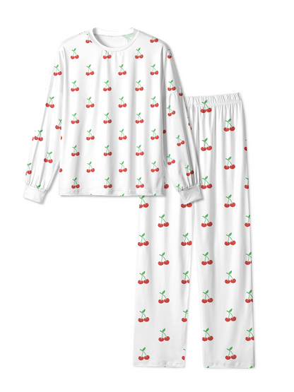 Vintage Simple Cherry Pop Pajamas