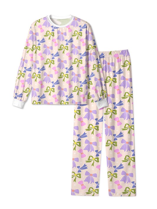 Vintage  Colorful Bow Star Pop Pajamas