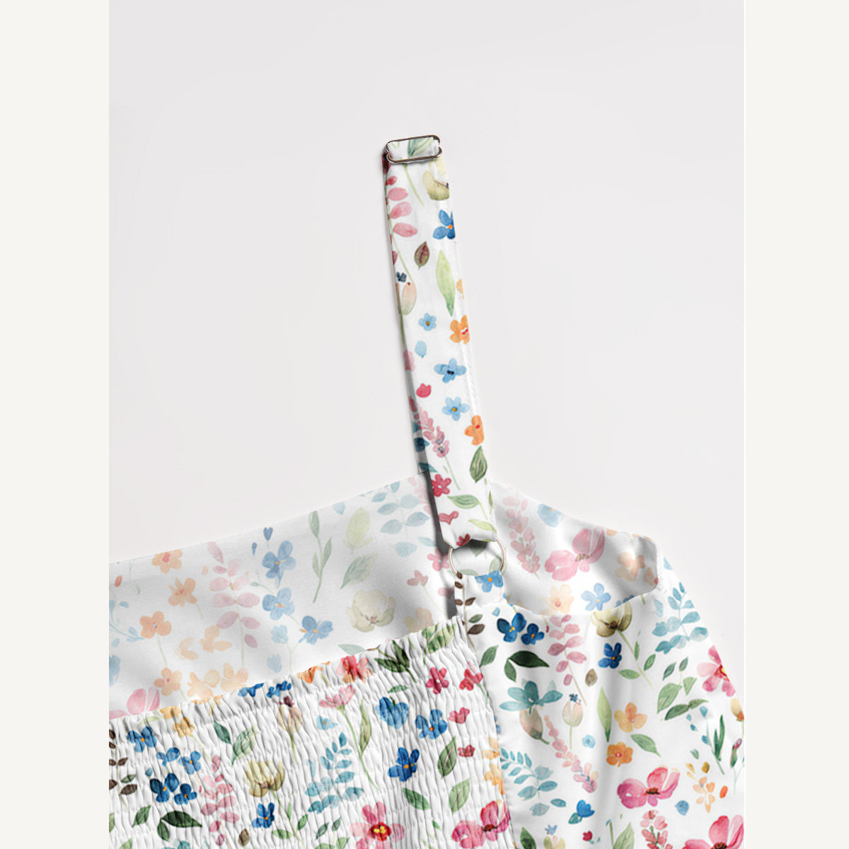 Wildflower Dream Print Wide Straps Maxi Dress With Pockets
