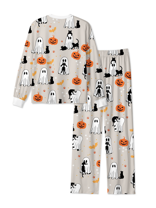 Vintage Neutral Cottage Halloween Minimal Pajamas