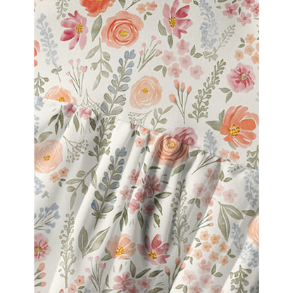 The Wild Flowers Print Spaghetti Strap Mini Dress