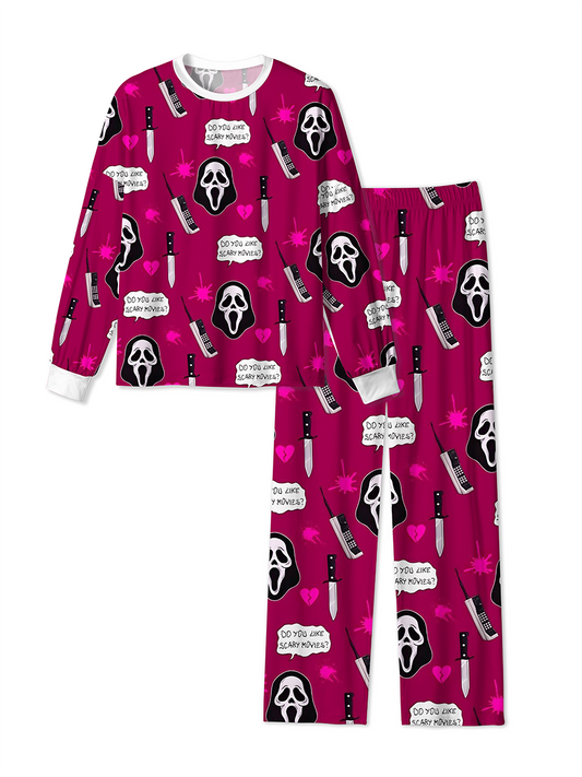 Vintage Coquette Scream Ghostface Pajamas