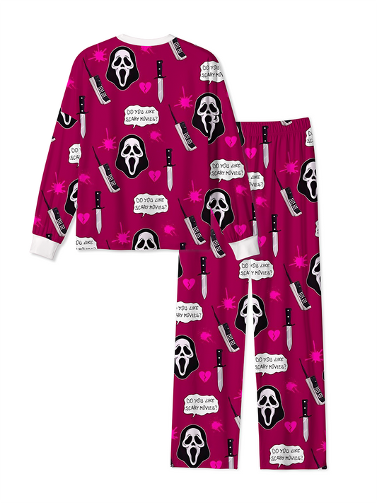 Vintage Coquette Scream Ghostface Pajamas