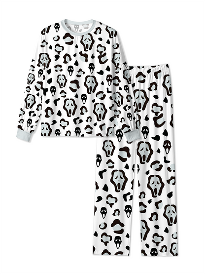 Vintage Leopard Scream Ghostface Mixed Pajamas