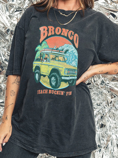 Ford Bronco Beach Vintage Washed Tee