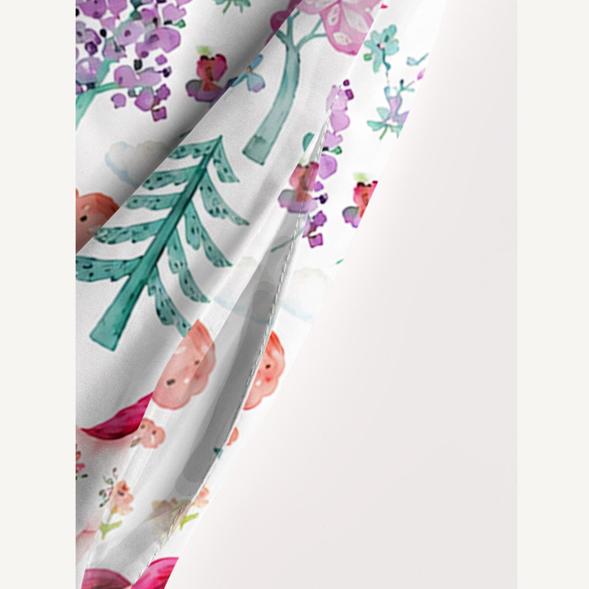Forest Unicorn Print Wide Straps Maxi Dress With Pockets