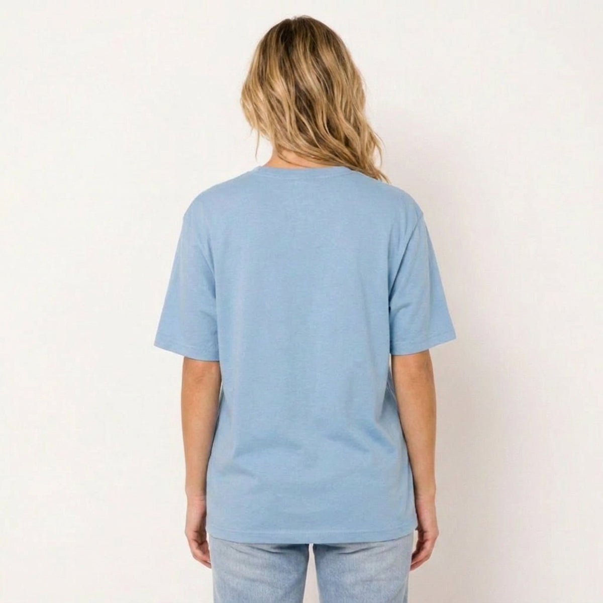 Books and Potted Plants Print Crew Neck Cotton Tee
