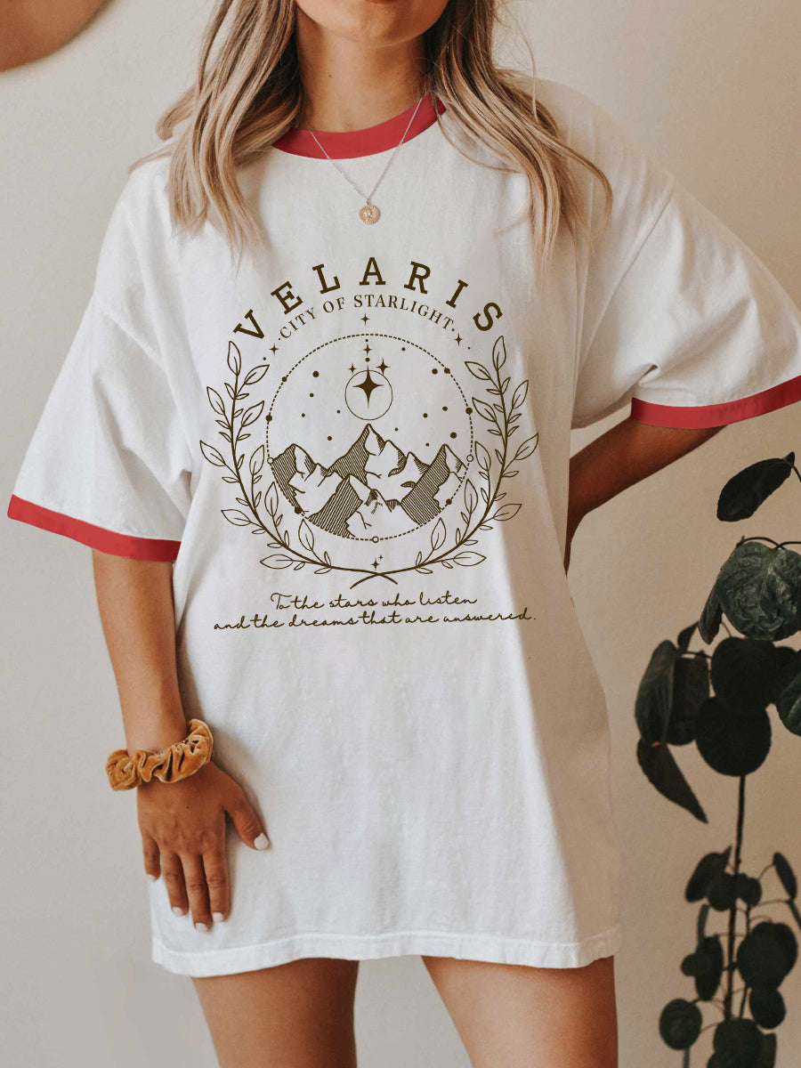 Vintage The Night Court Novel Ringer Tee