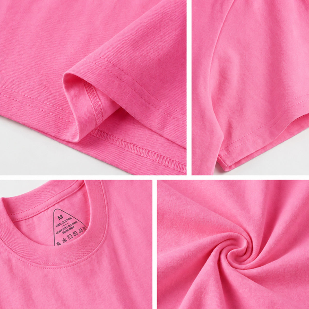Folk Patchwork Strawberry Print Crew Neck Cotton Tee