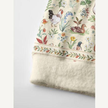 Countryside Garden Critter Print Halloween Ugly Cardigan Sweaters