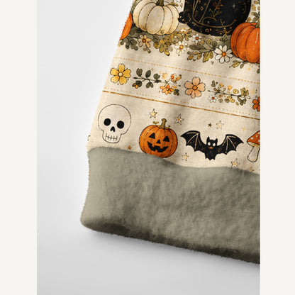 Harvest Ghost Garden Print Ugly Cardigan Sweaters